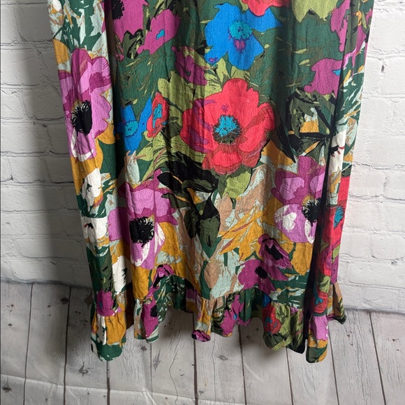 ANTHROPOLOGIE PLENTY by Tracy Reese Daphne Faux Wrap Floral Sleeveless Dress S - Picture 6 of 8